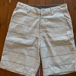 O’Neill light grey striped chino shorts